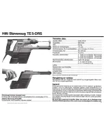 Preview for 51 page of Hilti TE 5-DRS Operating Instructions Manual