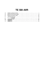 Preview for 5 page of Hilti TE 500-AVR Original Operating Instructions