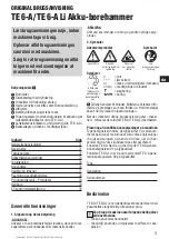 Предварительный просмотр 76 страницы Hilti TE 6-A Li Operating Instructions Manual