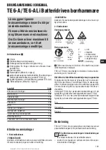 Preview for 106 page of Hilti TE 6-A Li Operating Instructions Manual