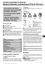 Preview for 166 page of Hilti TE 6-A Li Operating Instructions Manual