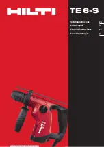 Предварительный просмотр 1 страницы Hilti TE 6-S Operating Instructions Manual