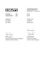 Preview for 95 page of Hilti TE 60-ATC-AVR Manual