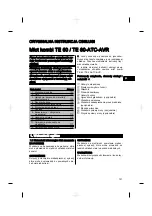 Preview for 101 page of Hilti TE 60 Original Operating Instructions