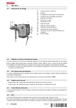 Предварительный просмотр 66 страницы Hilti TE 70-AVR Original Operating Instructions