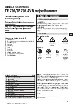 Preview for 74 page of Hilti TE 706 Operating Instructions Manual