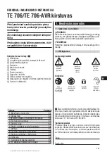 Preview for 144 page of Hilti TE 706 Operating Instructions Manual