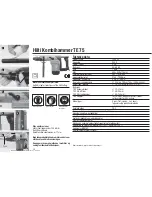 Preview for 30 page of Hilti TE 75 Operating Instructions Manual