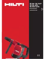 Hilti TE 76 Operating Instructions Manual предпросмотр