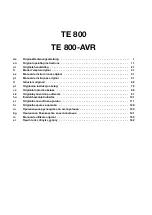 Preview for 4 page of Hilti TE 800 Operating Instructions Manual