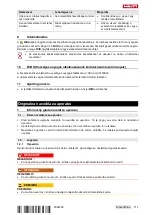 Preview for 115 page of Hilti TE 800 Operating Instructions Manual