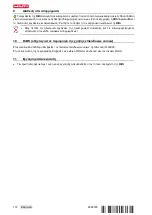 Предварительный просмотр 176 страницы Hilti TE 800 Operating Instructions Manual