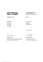 Preview for 245 page of Hilti TE DRS6-A Original Operating Instructions