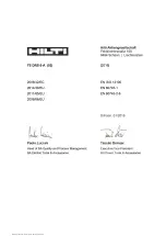 Предварительный просмотр 245 страницы Hilti TE DRS6-A Original Operating Instructions