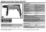 Preview for 2 page of Hilti TE1 Operating Instructions