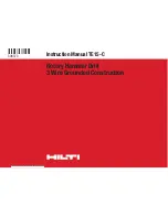 Предварительный просмотр 1 страницы Hilti TE15-C Instruction Manual