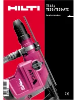 Preview for 1 page of Hilti TE46 Operating Instructions Manual