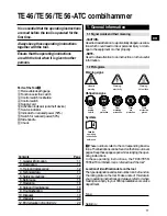 Предварительный просмотр 5 страницы Hilti TE46 Operating Instructions Manual