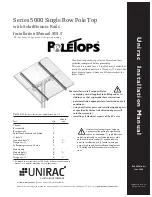 Hilti UNIRAC POLETOPS 5000 Series Installation Manual предпросмотр