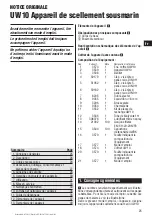 Preview for 49 page of Hilti UW 10 Operating Instructions Manual