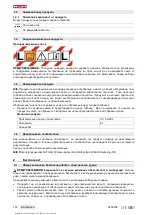 Предварительный просмотр 148 страницы Hilti VC 5-A22-L Original Operating Instructions