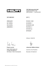 Preview for 251 page of Hilti VC 5-A22 Original Operating Instructions