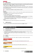 Предварительный просмотр 188 страницы Hilti VC 60-W Original Operating Instructions