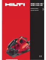 Hilti WSC 255-KE Operating Instructions Manual предпросмотр