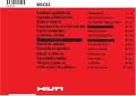 Предварительный просмотр 1 страницы Hilti WSC 85 Operating Instructions Manual