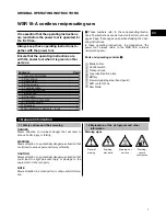 Preview for 6 page of Hilti WSR 18-A Operating Instructions Manual