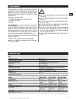 Предварительный просмотр 9 страницы Hilti WSR 650-A Operating Instructions Manual