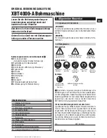 Предварительный просмотр 5 страницы Hilti XBT 4000-A Operating Instructions Manual