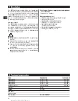 Preview for 16 page of Hilti XBT 4000-A Operating Instructions Manual