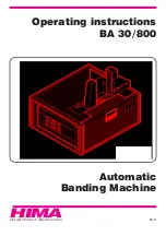 HIMA BA 30/800 Operating Instructions Manual preview