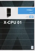 Предварительный просмотр 1 страницы HIMA HIMax X-CPU 01 Manual