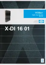 Предварительный просмотр 1 страницы HIMA HIMax X-DI 16 01 Manual