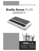 Предварительный просмотр 1 страницы HIMS Co Braille Sense Plus Qwerty Quick Start Manual