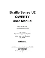 HIMS Braille Sense U2 QWERTY User Manual preview