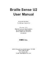 Preview for 1 page of HIMS Braille Sense U2 User Manual