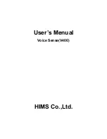 HIMS Voice Sense User Manual preview