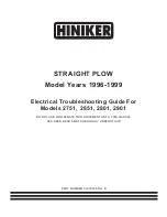 Preview for 1 page of Hiniker 2751 Troubleshooting Manual