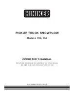 Hiniker 700 Operator'S Manual preview