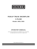 Hiniker 9850 Operator'S Manual preview