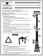 Hinkley Lighting 6638BK Assembly And Installation Instructions preview