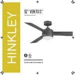 Hinkley 52" VENTUS Instruction Manual preview