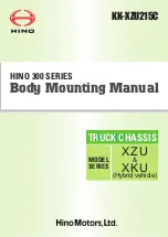 Hino Motors 300 Series Mounting Manual preview