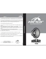 Hinor Loudspeakers NOKAUT 1K5 Instruction Manual preview