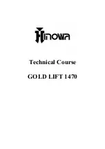 Предварительный просмотр 1 страницы Hinowa GOLD LIFT 1470 Technical Info