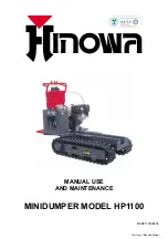 Preview for 1 page of Hinowa HP 1100 Manual Use And Maintenance