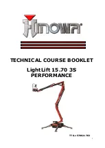 Preview for 1 page of Hinowa LightLift 15.70 3S Technical Course Booklet